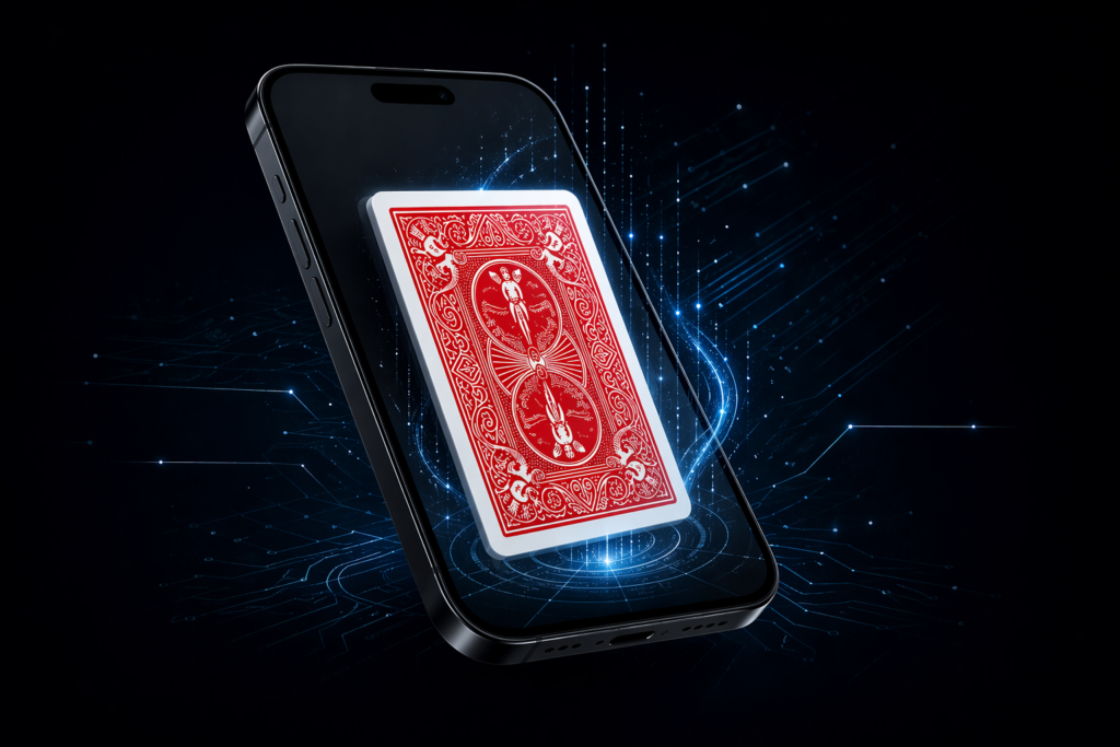 carte rouge dans un iphone
